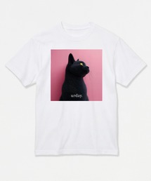 MAMIAN（マミアン）の「urday / Black Cat / フォトTシャツ（Tシャツ/カットソー）」
