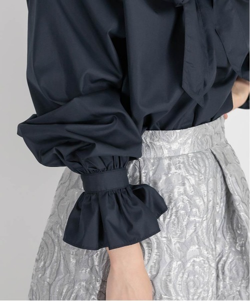 RANDA（ランダ）の「ボウタイフリルシャツブラウス（シャツ/ブラウス・レディース・ネイビー/ブルー/ホワイト・FREE）」の17枚目の写真