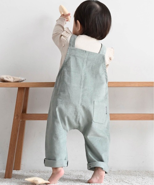 PUPPAPUPO(プッパプーポ)の「サロペット コーデュロイ(その他パンツ・キッズ・カーキ/チャコール/ベージュ/ミント/モカ・80/90)」の22枚目の写真