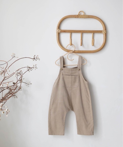 PUPPAPUPO(プッパプーポ)の「サロペット コーデュロイ(その他パンツ・キッズ・カーキ/チャコール/ベージュ/ミント/モカ・80/90)」の11枚目の写真