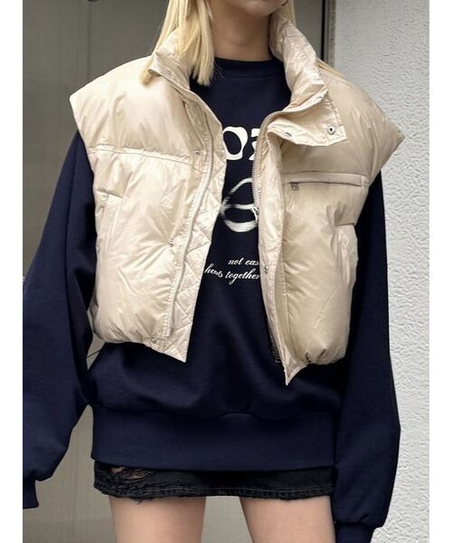 【セール】コンパクトパッファーダウンベスト（ダウンベスト）｜EMODA（エモダ）