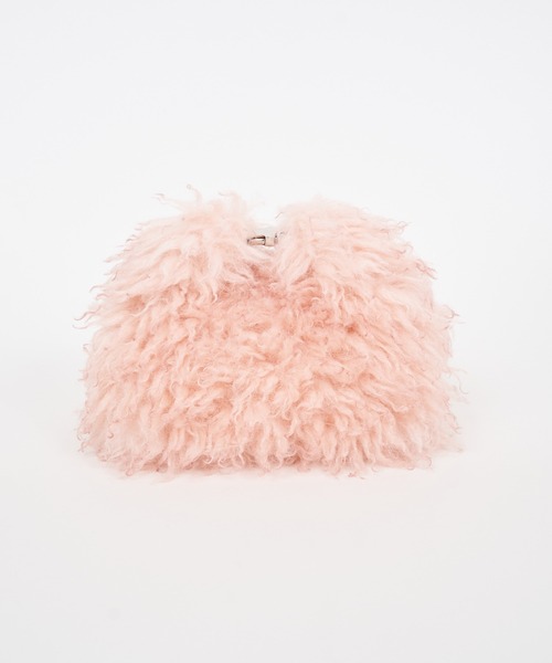 ROYAL PARTY（ロイヤルパーティー）の「2wayファーBAG（ショルダーバッグ・レディース・オフホワイト/ピンク/グレー・FREE）」の5枚目の写真