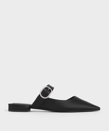 CHARLES & KEITH（チャールズ & キース）の「クリスタルバックル ポインテッドトゥミュール（サンダル）」