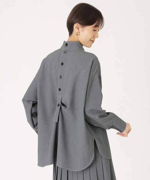 CAST:（キャストコロン）の「【大人気定番/セットアップ】モクバックボタンブラウス（シャツ/ブラウス・レディース・ベージュ系その他4/グレー系その他2・S/M）」の19枚目の写真