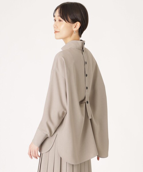 CAST:（キャストコロン）の「【大人気定番/セットアップ】モクバックボタンブラウス（シャツ/ブラウス・レディース・ベージュ系その他4/グレー系その他2・S/M）」の16枚目の写真