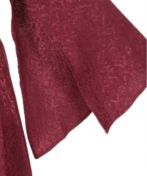 axes femme POETIQUE（アクシーズファムポエティック）の「チャイナスリット袖ロングワンピース（ワンピース・レディース・グリーン/ブラック/ワイン・MEDIUM）」の13枚目の写真