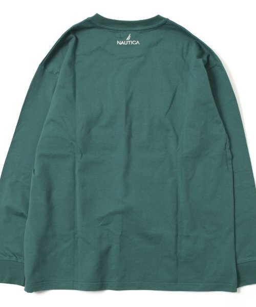 NAUTICA(ノーティカ)の「【大人向けサイズあり】【NAUTICA】フロントロゴアップリケ刺繍長袖Tシャツ(Tシャツ/カットソー・キッズ・ブラック/ホワイト/グリーン・M/L/XL)」の15枚目の写真