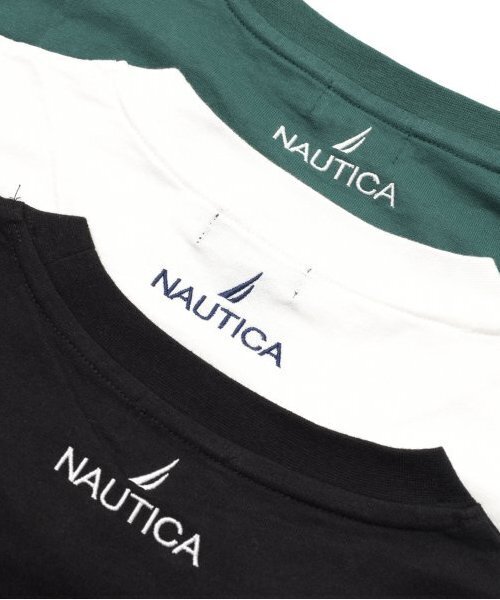 NAUTICA(ノーティカ)の「【大人向けサイズあり】【NAUTICA】フロントロゴアップリケ刺繍長袖Tシャツ(Tシャツ/カットソー・キッズ・ブラック/ホワイト/グリーン・M/L/XL)」の17枚目の写真