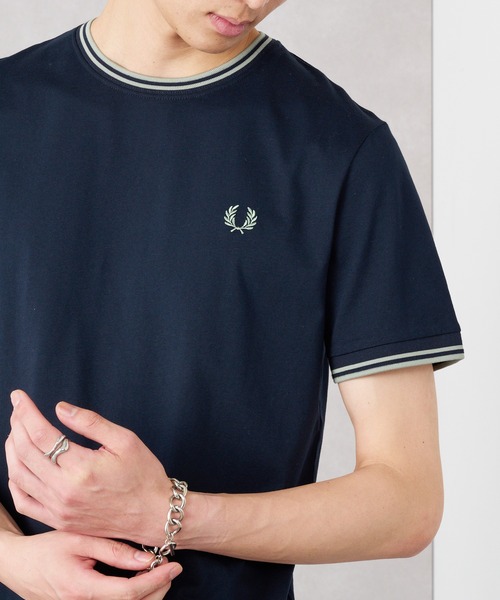 FRED PERRY】TWIN TIPPED T-SHIRT フレッドペリー ティップライン ワン