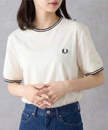 【FRED PERRY】TWIN TIPPED T-SHIRT フレッドペリー ティップライン ワンポイントロゴ刺繍Tシャツ M1588V
