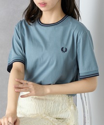 【FRED PERRY】TWIN TIPPED T-SHIRT フレッドペリー ティップライン ワンポイントロゴ刺繍Tシャツ M1588V