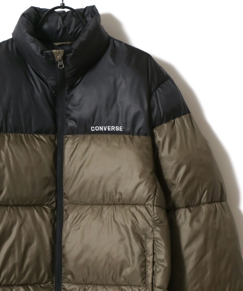 CONVERSE(コンバース)の「CONVERSE/コンバース FIBER DOWN JACKET/中綿 ファイバーダウンジャケット/キルティングアウター/レディース メンズ(ダウンジャケット/コート・レディース・アイボリー/ベージュ/ブラウン/ブルー/ブラック/カーキ・L/M/LL)」の5枚目の写真