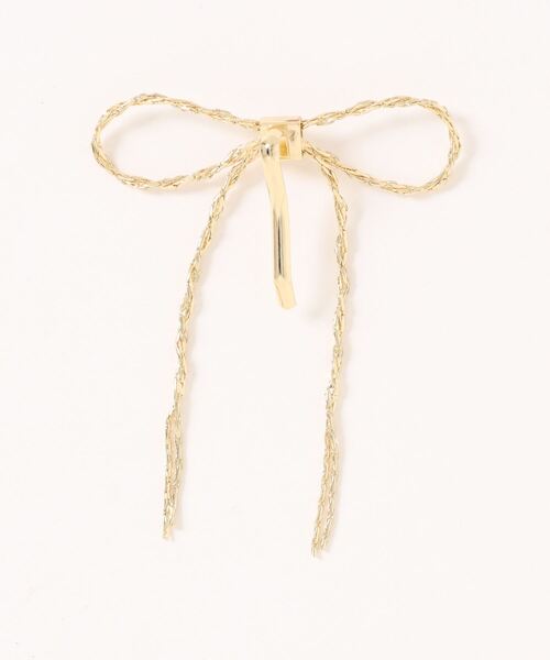 FOREVER 21（フォーエバー トゥエンティーワン）の「リボンヘアカフ（バレッタ/ヘアクリップ・レディース・ゴールド・FREE）」の6枚目の写真