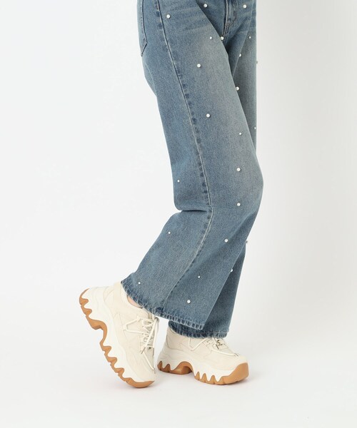 cs T&P(シーエスティーアンドピー)の「厚底ダットカラーコンビスニーカー(スニーカー・レディース・ピンク系/アイボリー/ブラック・S/M/L/LL)」の19枚目の写真