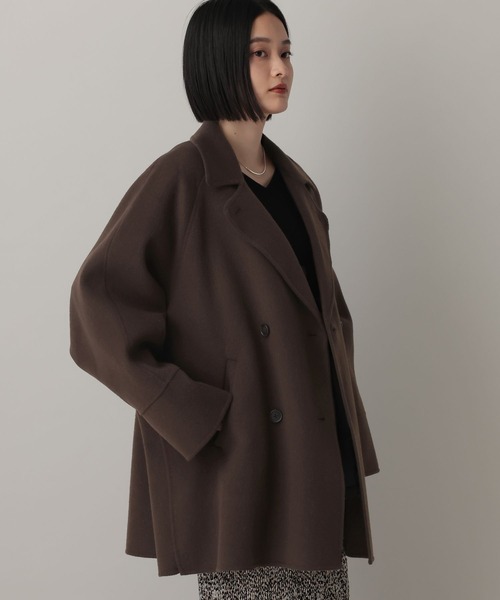 A part by（アパートバイ）の「カシープミドルジャケット（その他アウター・レディース・グレー/ライトグリーン/ネイビー/ブラウン・FREE）」の22枚目の写真