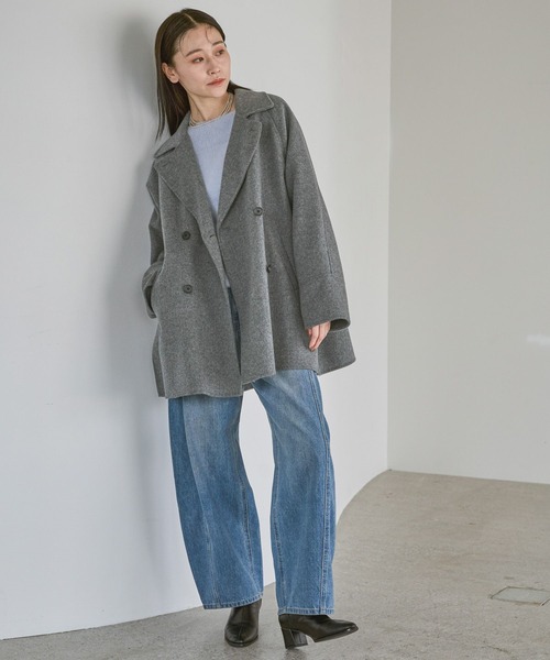 カシープミドルジャケット A part by（アパートバイ） コート アウター カシープミドルジャケット