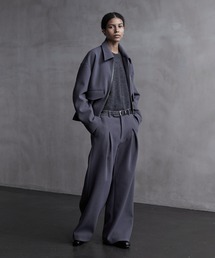 CALLNE（カルネ）の「【CALLNE】Knit Melton Fleece Zip Blouson / ニットメルトンフリースジップブルゾン（ブルゾン）」