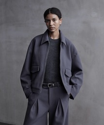 CALLNE（カルネ）の「【CALLNE】Knit Melton Fleece Zip Blouson / ニットメルトンフリースジップブルゾン（ブルゾン）」