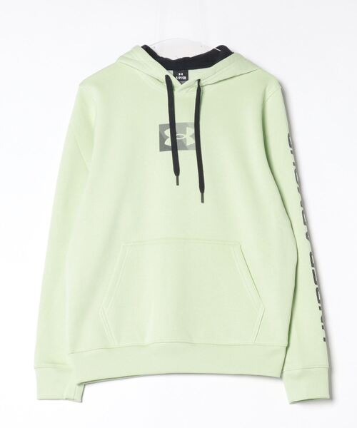 UNDER ARMOUR（アンダーアーマー）の「アンダーアーマー  UAライバルフリース プルオーバー フーディー（パーカー・メンズ・ブラック/ライトグレー/ライトグリーン・M/L/LL/3L/S）」の3枚目の写真