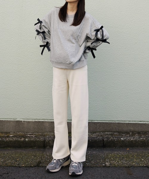 Mela（メラ）の「【マタニティ】裏起毛コーデュロイパンツ（その他パンツ・レディース・ホワイト/ベージュ/グレー/ブラック・L/M/XL）」の11枚目の写真