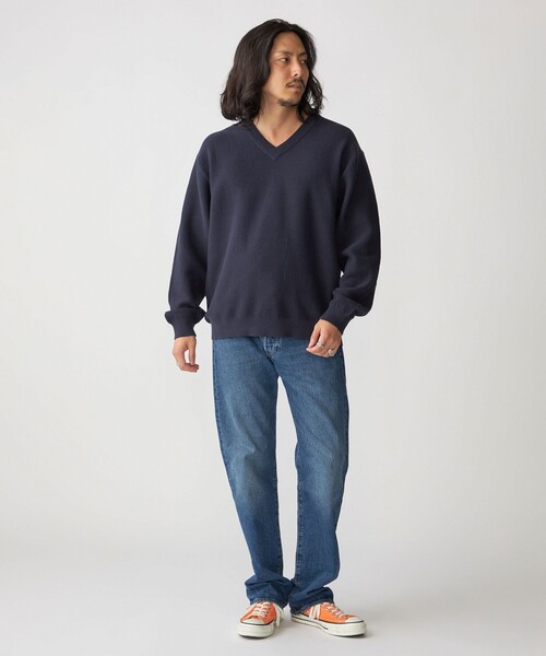 セール】SHIPS:〈洗濯機可能〉SOLOTEX(R) コットン ピケ Vネック