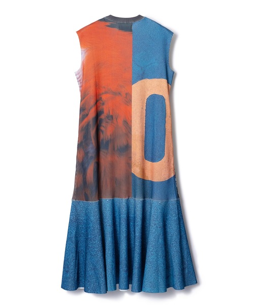 NON TOKYO（ノントーキョー）の「PRINT RIB NO-SLEEVE ONE-PIECE