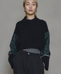 Flower frame Knit フラワーフレームニット