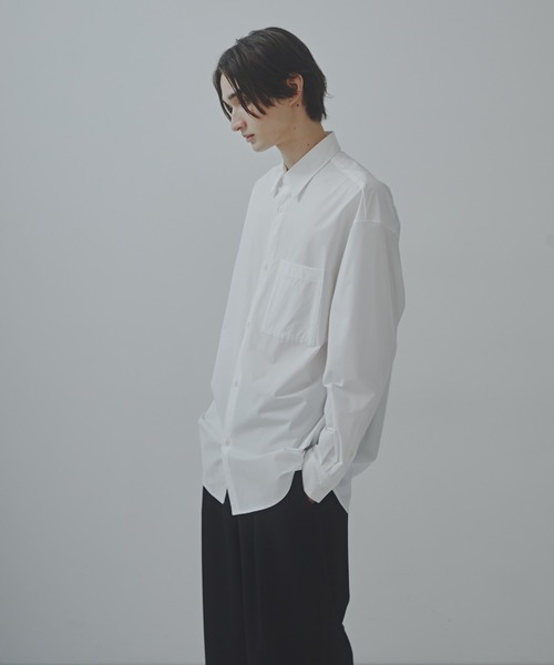 NANO universe(ナノユニバース)の「「Commonuse」SOLOTEX リラクシングプレーンシャツ(シャツ/ブラウス・メンズ・ブラック/ホワイト・L/M)」の13枚目の写真
