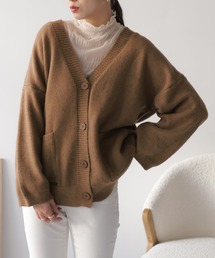 curensology2024FW アッシュクウールカーディガン　キャメル54 Curensology（カレンソロジー）の「Curensology(カレンソロジー