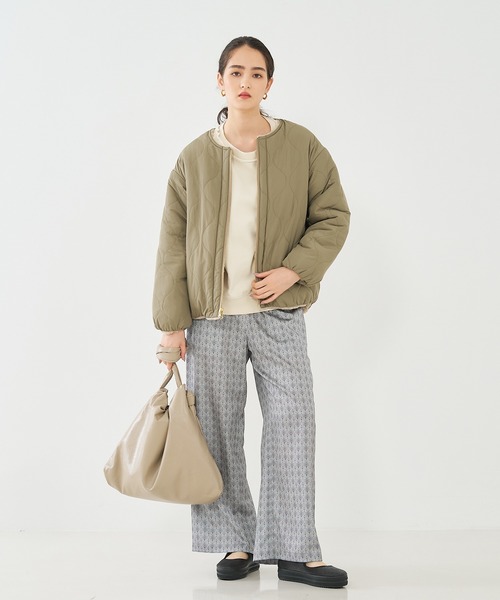 collex(コレックス)の「ドロストビッグショルダー(トートバッグ・レディース・ブラック/ベージュ・フリー)」の7枚目の写真