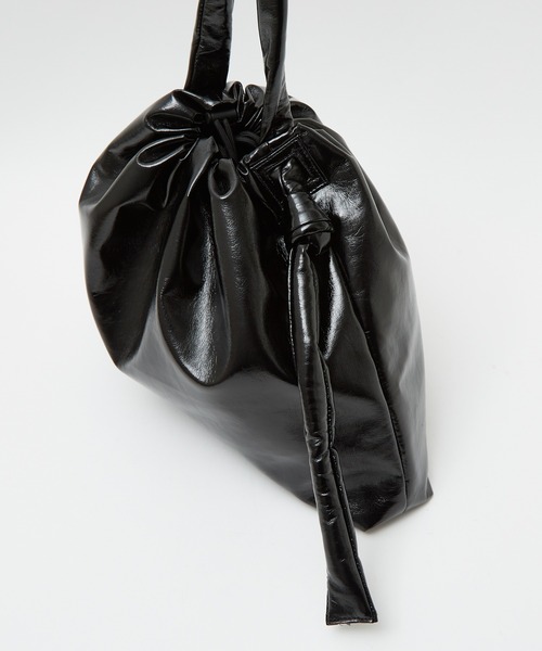 collex(コレックス)の「ドロストビッグショルダー(トートバッグ・レディース・ブラック/ベージュ・フリー)」の11枚目の写真