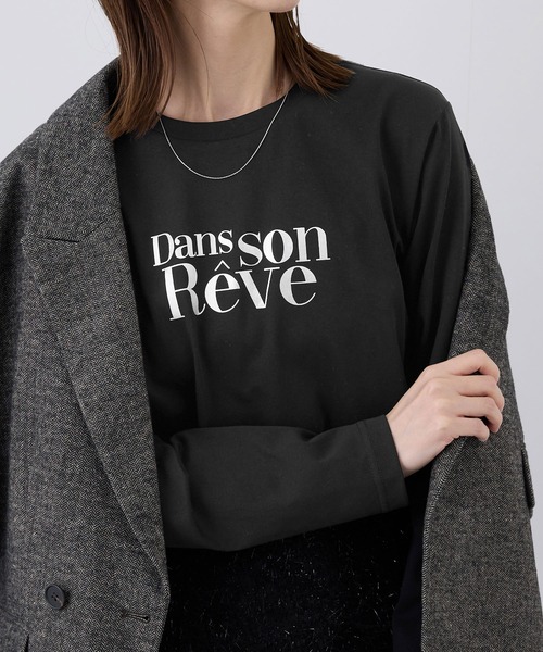 ROPE' PICNIC（ロペピクニック）の「RENUアソートロングTシャツ（Tシャツ/カットソー・レディース・ホワイト系その他/ブラック/ホワイト・38）」の6枚目の写真