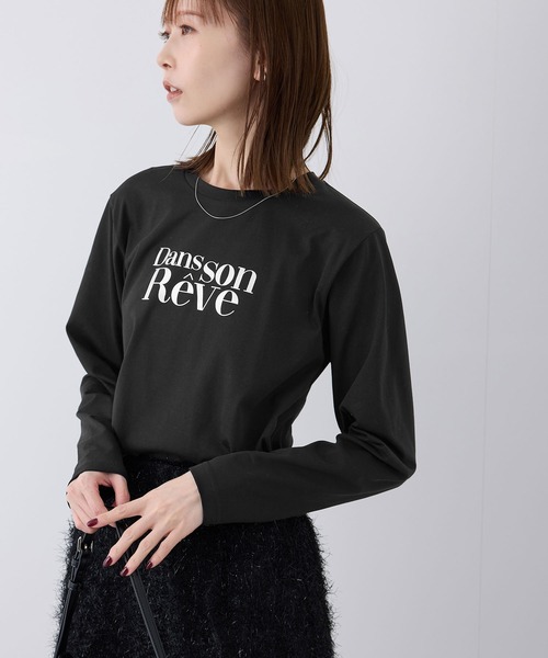 ROPE' PICNIC（ロペピクニック）の「RENUアソートロングTシャツ（Tシャツ/カットソー・レディース・ホワイト系その他/ブラック/ホワイト・38）」の8枚目の写真