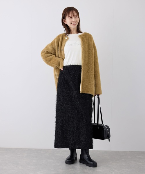 ROPE' PICNIC（ロペピクニック）の「RENUアソートロングTシャツ（Tシャツ/カットソー・レディース・ホワイト系その他/ブラック/ホワイト・38）」の14枚目の写真