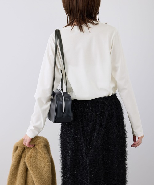 ROPE' PICNIC（ロペピクニック）の「RENUアソートロングTシャツ（Tシャツ/カットソー・レディース・ホワイト系その他/ブラック/ホワイト・38）」の17枚目の写真