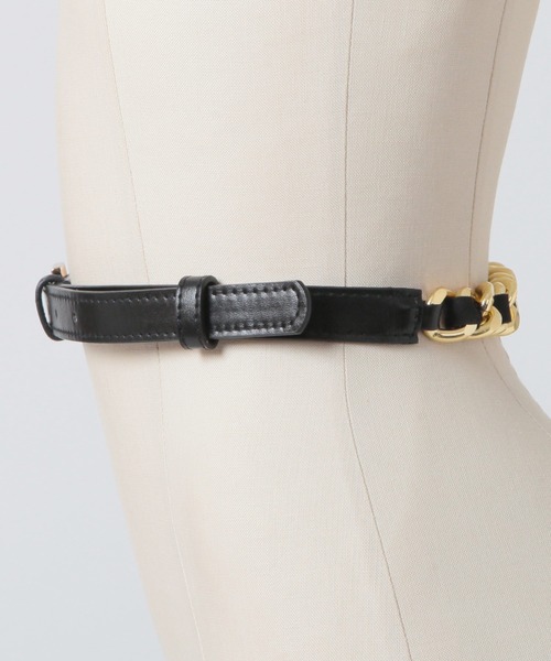Julia Boutique（ジュリアブティック）の「チェーンデザイン 細ベルト（ベルト・レディース・ブラック・ONE）」の9枚目の写真