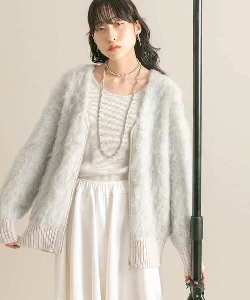 セール】『WEB/一部店舗限定』シャギーZIPカーディガン（カーディガン