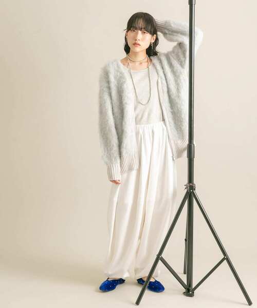 2月6日までの限定価格‼️ 【人気商品】WフェイスZIPカーディガン CAPRICIEUX LE'MAGE（カプリシューレマージュ）の「WフェイスZIP