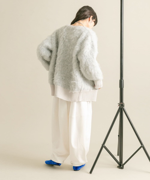 KBF（ケイビーエフ）の「『WEB/一部店舗限定』シャギーZIPカーディガン