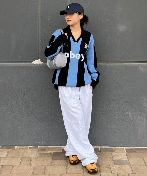 セール】OBEY / オベイ SOCCER JERSEY SWEATER（ニット/セーター