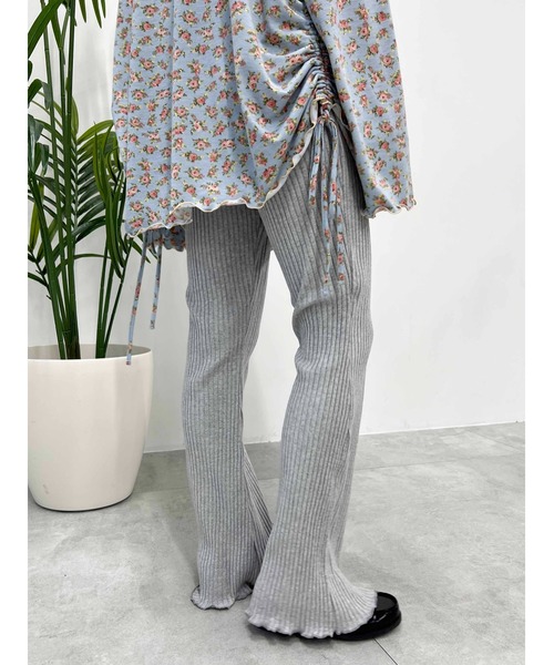 WC(ダブル シー)の「太リブフレアパンツ(その他パンツ・レディース・ブラック/グレー・FREE)」の8枚目の写真