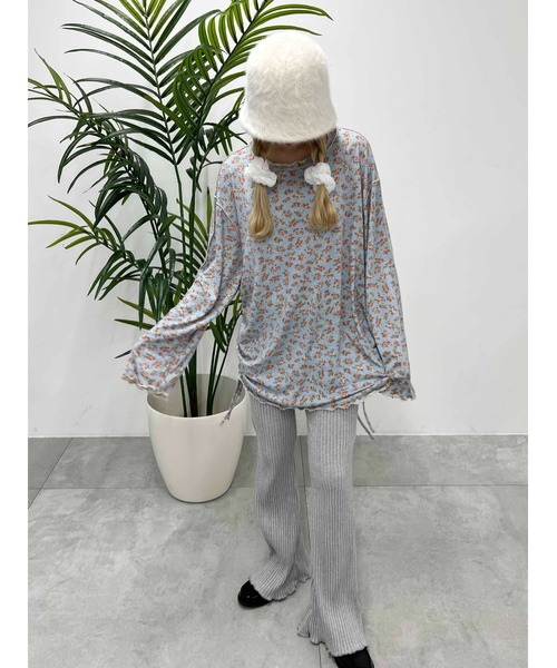 WC(ダブル シー)の「太リブフレアパンツ(その他パンツ・レディース・ブラック/グレー・FREE)」の9枚目の写真