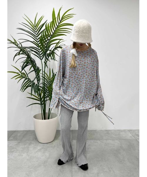 WC(ダブル シー)の「太リブフレアパンツ(その他パンツ・レディース・ブラック/グレー・FREE)」の12枚目の写真