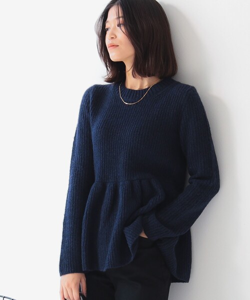 B:MING by BEAMS（ビーミングバイビームス）の「ペプラム ニット