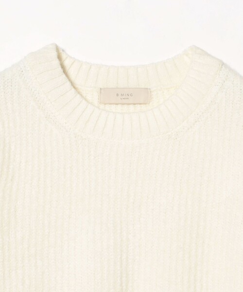B:MING by BEAMS（ビーミングバイビームス）の「ペプラム ニット（ニット/セーター・レディース・ネイビー/オフホワイト・ONE SIZE）」の12枚目の写真