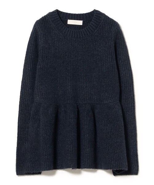 B:MING by BEAMS（ビーミングバイビームス）の「ペプラム ニット（ニット/セーター・レディース・ネイビー/オフホワイト・ONE SIZE）」の16枚目の写真