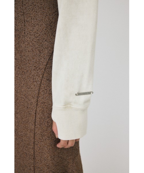 MOUSSY（マウジー）の「GARMENT DYE CUT OFF フーディ（パーカー・レディース・アイボリー/ライトブラック/ブラウン・FREE）」の15枚目の写真