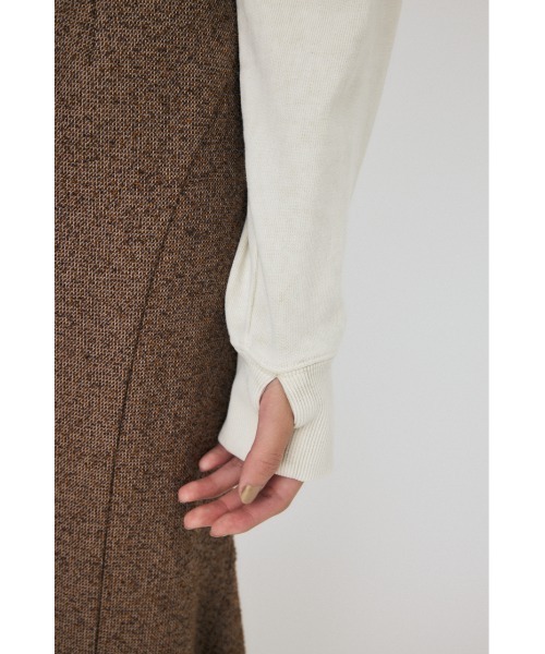 MOUSSY（マウジー）の「GARMENT DYE CUT OFF フーディ（パーカー・レディース・アイボリー/ライトブラック/ブラウン・FREE）」の16枚目の写真