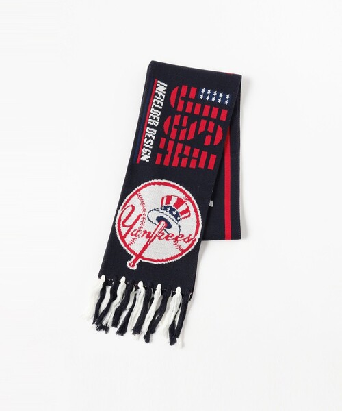 INFIELDER DESIGN(インフィールダーデザイン)の「INFIELDER DESIGN × MLB / MLB STADIUM MUFF(マフラー・メンズ・グレー/ブラック/ネイビー・ONE SIZE)」の8枚目の写真