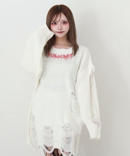 ロゴグランジビッグニット（ニット/セーター）｜Deviants（ディビアンツ）